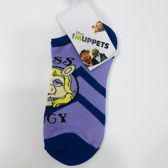 THE MUPPETS “Miss Piggy” Footie Socks Sz. 5-10 NEW - Picture 4 of 8